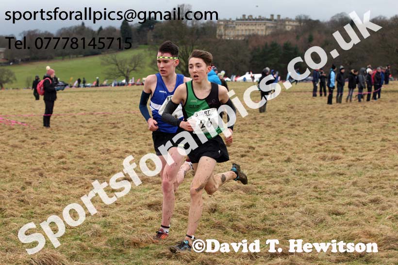 Mens under-17s, 2018 Northern Cross Country Champs., Harewood House, Leeds. Photo: David T. Hewitson/Sports for All Pics